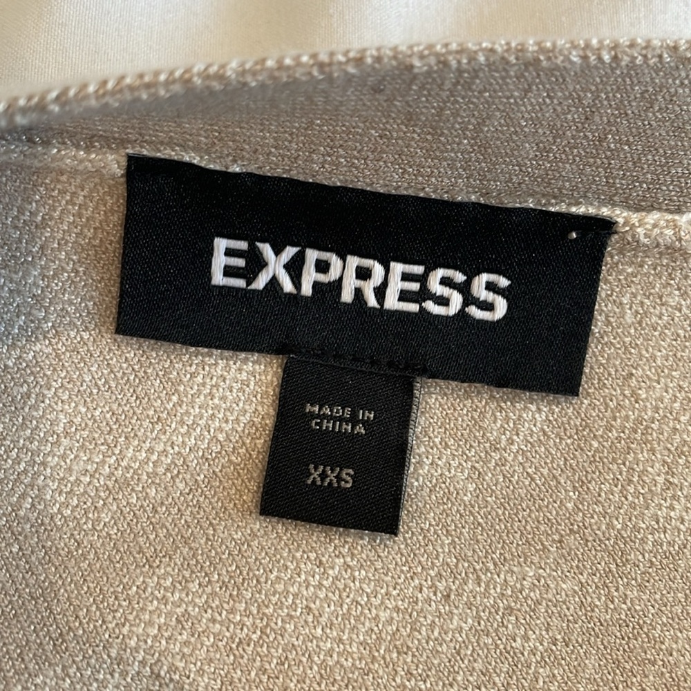 Express Beige Knit Top - Picture 3 of 3